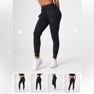 NVGTN Jet Black Joggers